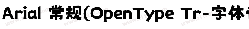 Arial 常规(OpenType Tr字体转换